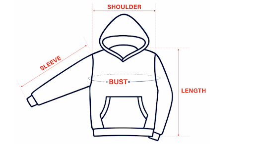 Size guide hoodie