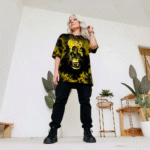 Banana Logo 3D Tshirt Horror Icons Yellow Black