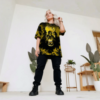 Banana Logo 3D Tshirt Horror Icons Yellow Black