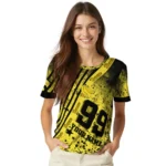 Banana Logo 3D Tshirt – Custom Splatter Art Motif Yellow Black