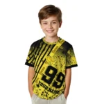 Banana Logo 3D Tshirt – Custom Splatter Art Motif Yellow Black