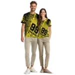 Banana Logo 3D Tshirt – Custom Splatter Art Motif Yellow Black