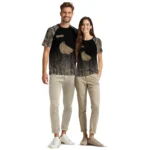 Banana Logo 3D Tshirt Custom Tree Branches Design Black