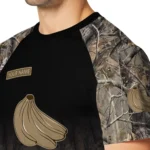 Banana Logo 3D Tshirt Custom Tree Branches Design Black
