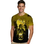 Banana Logo 3D Tshirt Horror Icons Yellow Black