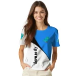 bird logo 3d tshirt abstract curve blue white best selling.webp