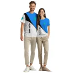 bird logo 3d tshirt abstract curve blue white best selling.webp