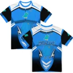 bird logo 3d tshirt custom futuristic armor blue black white best selling.webp