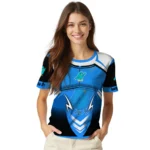 bird logo 3d tshirt custom futuristic armor blue black white best selling.webp