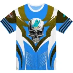 bird logo 3d tshirt custom skull emblem blue white best selling.webp