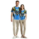 bird logo 3d tshirt custom skull emblem blue white best selling.webp