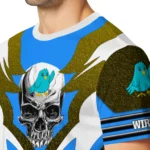 bird logo 3d tshirt custom skull emblem blue white best selling.webp