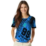 bird logo 3d tshirt custom splatter art motif blue black best selling.webp