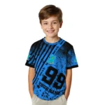 bird logo 3d tshirt custom splatter art motif blue black best selling.webp