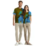 bird logo 3d tshirt custom tropical scene blue best selling.webp