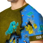 bird logo 3d tshirt custom tropical scene blue best selling.webp