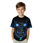 bird logo 3d tshirt fiery skull blue black best selling.webp