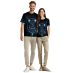bird logo 3d tshirt fiery skull blue black best selling.webp